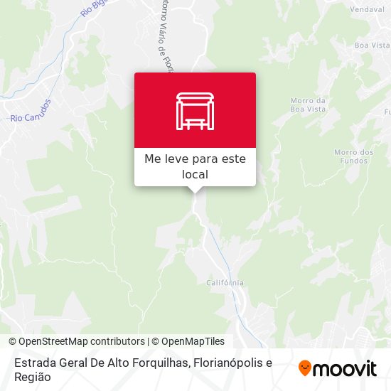 Estrada Geral De Alto Forquilhas mapa