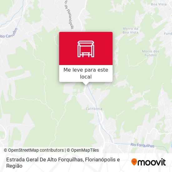 Estrada Geral De Alto Forquilhas mapa