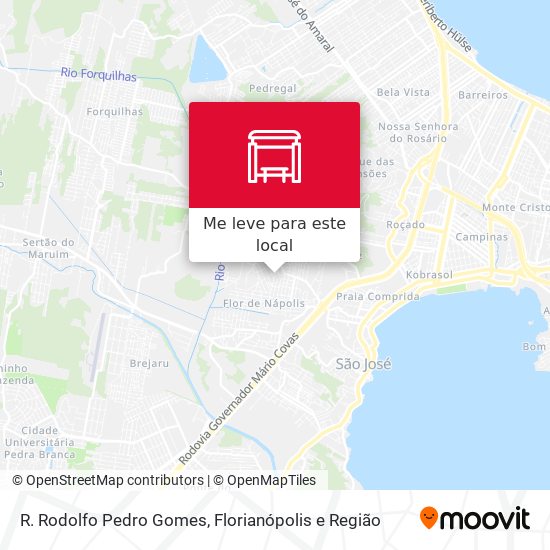 R. Rodolfo Pedro Gomes mapa
