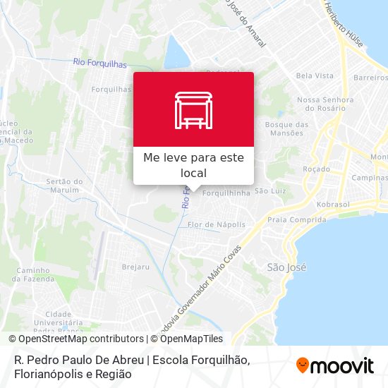 R. Pedro Paulo De Abreu | Escola Forquilhão mapa