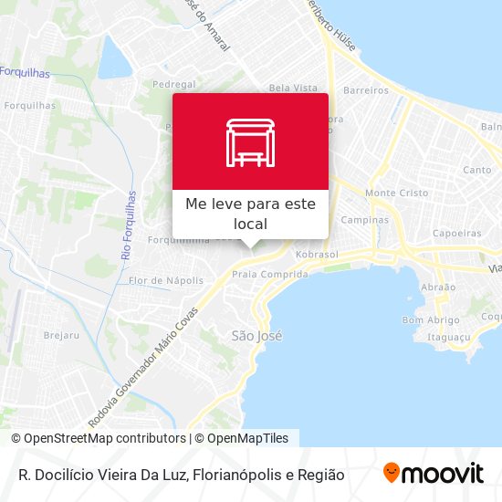 R. Docilício Vieira Da Luz mapa