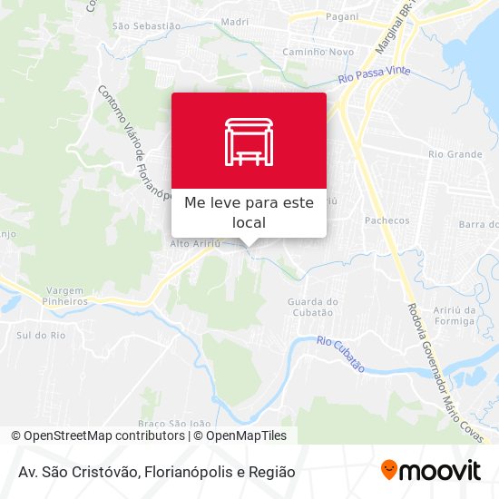 Av. São Cristóvão mapa