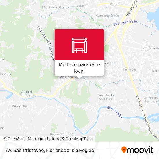 Av. São Cristóvão mapa