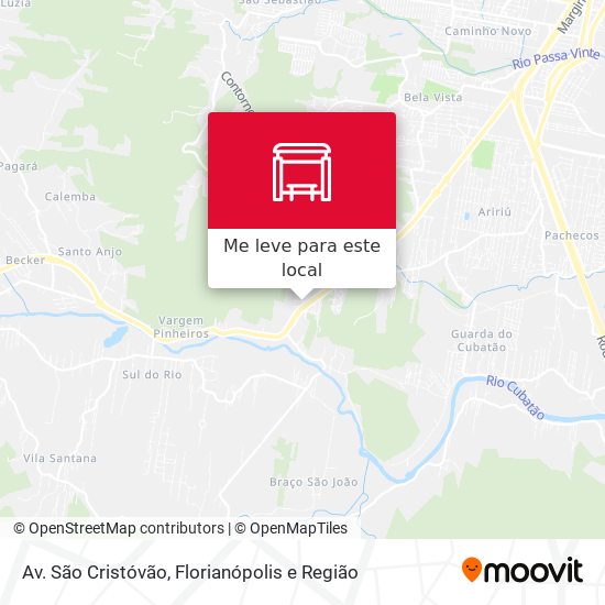 Av. São Cristóvão mapa