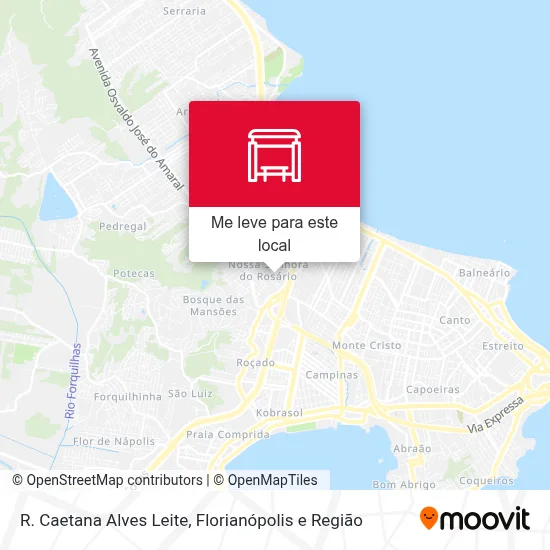 R. Caetana Alves Leite mapa