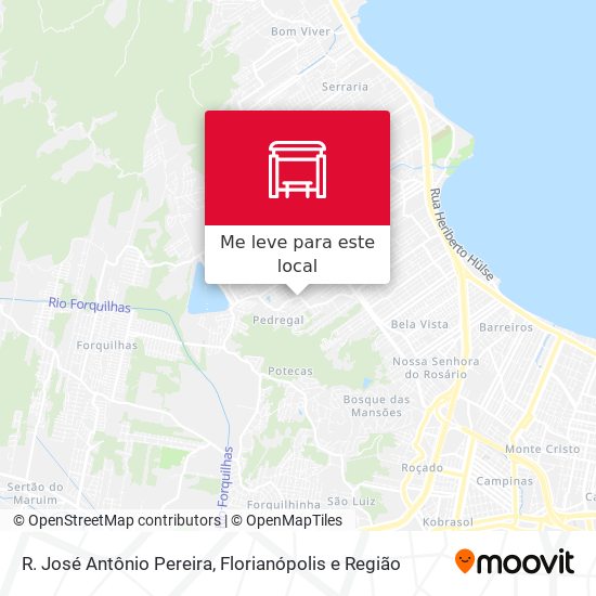 R. José Antônio Pereira mapa
