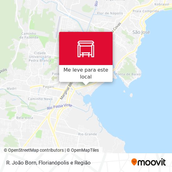 R. João Born mapa