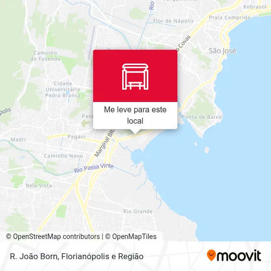 R. João Born mapa
