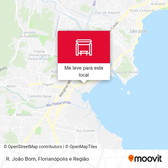 R. João Born mapa