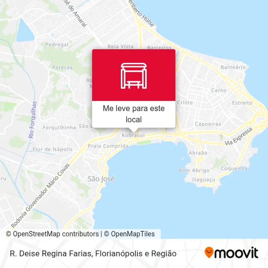 R. Deise Regina Farias mapa