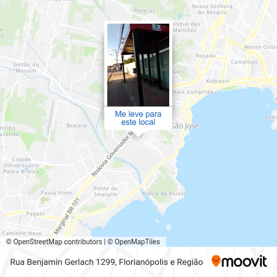 Rua Benjamin Gerlach 1299 mapa