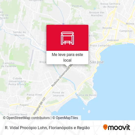 R. Vidal Procópio Lohn mapa