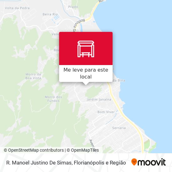 R. Manoel Justino De Simas mapa