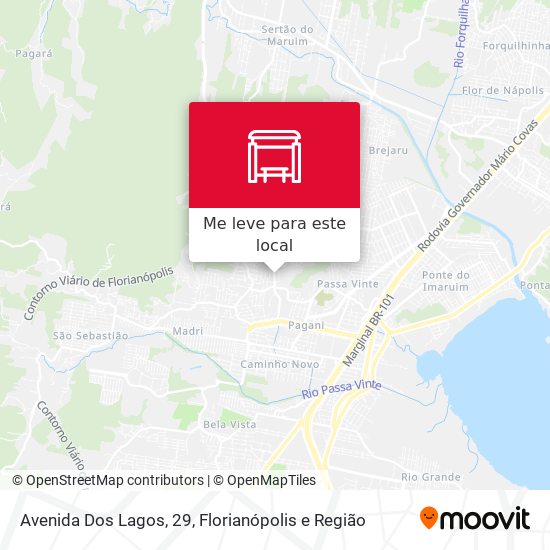 Avenida Dos Lagos, 29 mapa