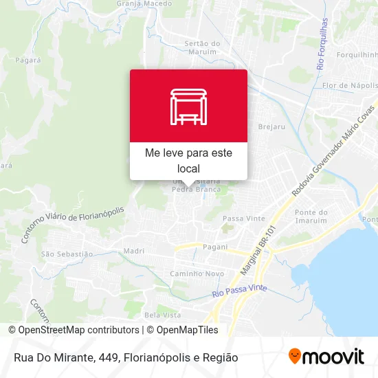 Rua Do Mirante, 449 mapa