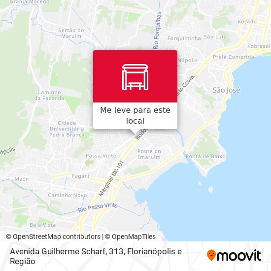 Avenida Guilherme Scharf, 313 mapa