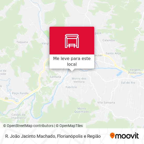 R. João Jacinto Machado mapa