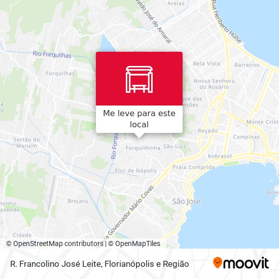 R. Francolino José Leite mapa