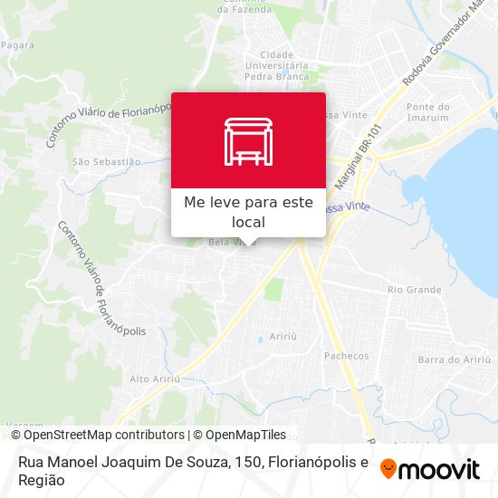 Rua Manoel Joaquim De Souza, 150 mapa