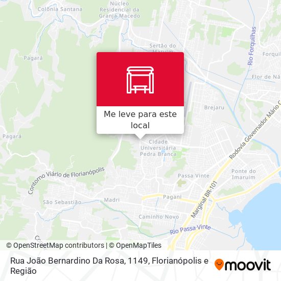 Rua João Bernardino Da Rosa, 1149 mapa