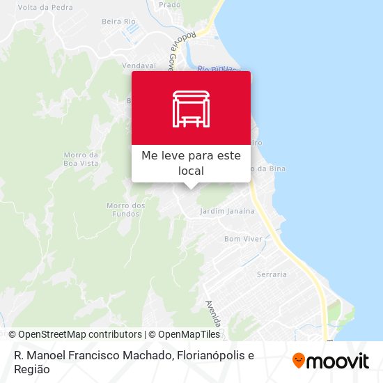 R. Manoel Francisco Machado mapa
