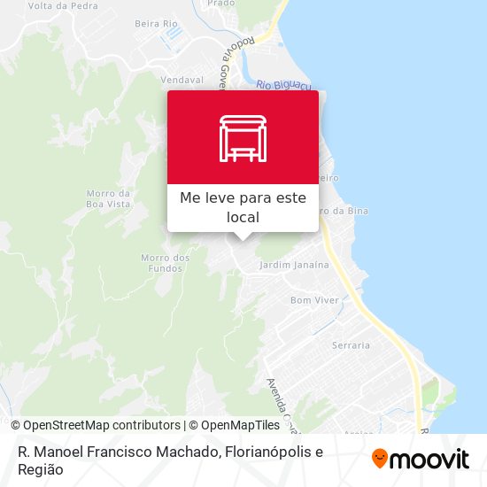 R. Manoel Francisco Machado mapa