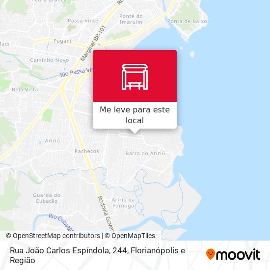 Rua João Carlos Espíndola, 244 mapa