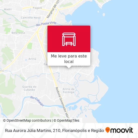 Rua Aurora Júlia Martins, 210 mapa