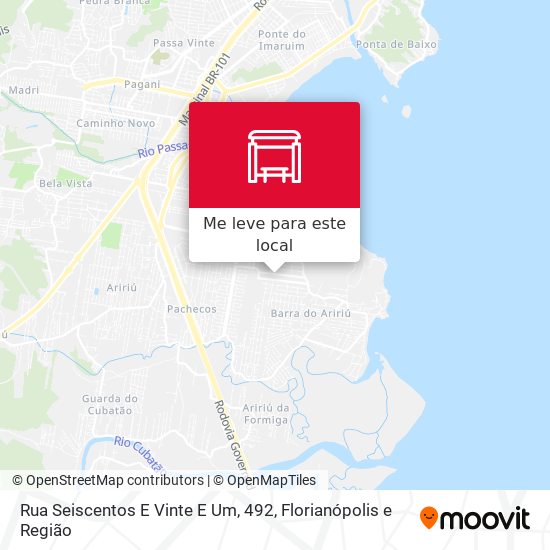 Rua Seiscentos E Vinte E Um, 492 mapa