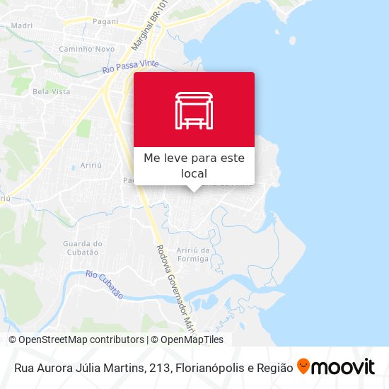 Rua Aurora Júlia Martins, 213 mapa