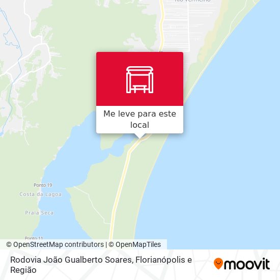Rodovia João Gualberto Soares mapa
