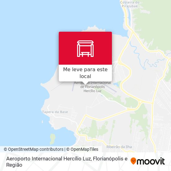 Aeroporto Internacional Hercílio Luz mapa