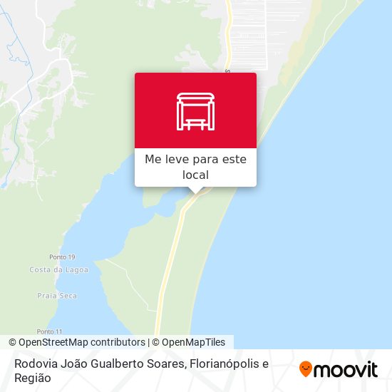 Rodovia João Gualberto Soares mapa