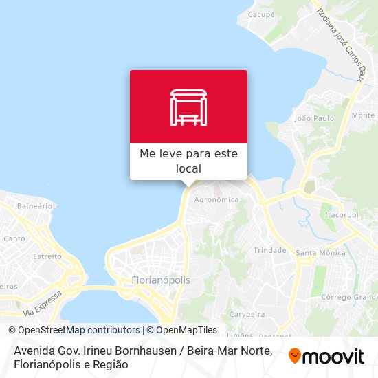 Avenida Gov. Irineu Bornhausen / Beira-Mar Norte mapa