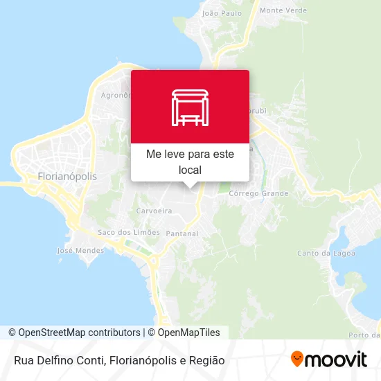 Rua Delfino Conti mapa