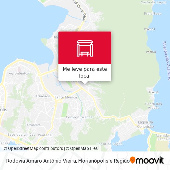 Rodovia Amaro Antônio Vieira mapa