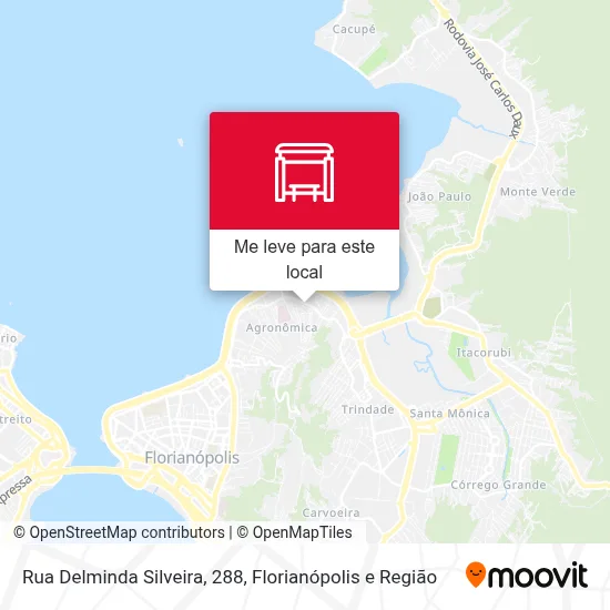 Rua Delminda Silveira, 288 mapa