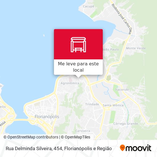 Rua Delminda Silveira, 454 mapa