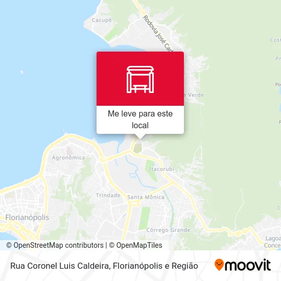 Rua Coronel Luis Caldeira mapa