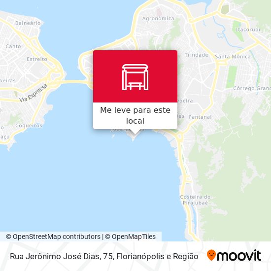 Rua Jerônimo José Dias, 75 mapa