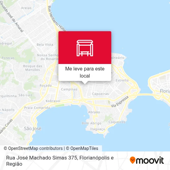 Rua José Machado Simas 375 mapa