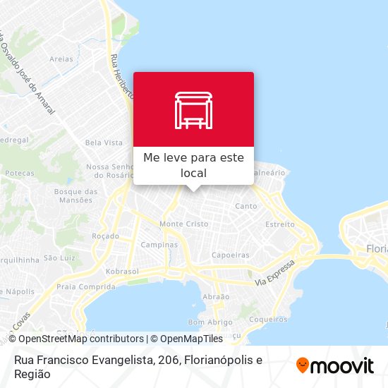 Rua Francisco Evangelista, 206 mapa