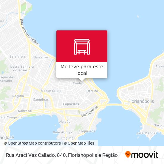 Rua Araci Vaz Callado, 840 mapa