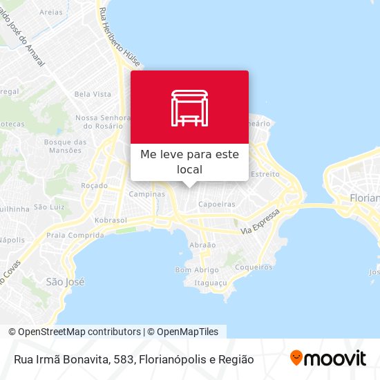Rua Irmã Bonavita, 583 mapa