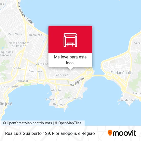 Rua Luiz Gualberto 129 mapa