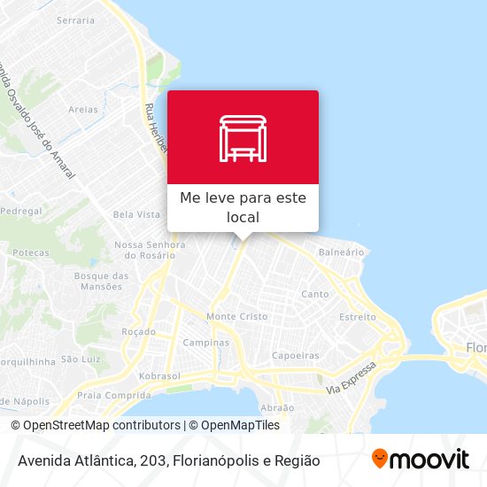 Avenida Atlântica, 203 mapa