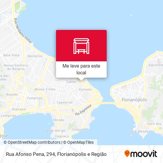 Rua Afonso Pena, 294 mapa