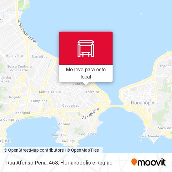 Rua Afonso Pena, 468 mapa