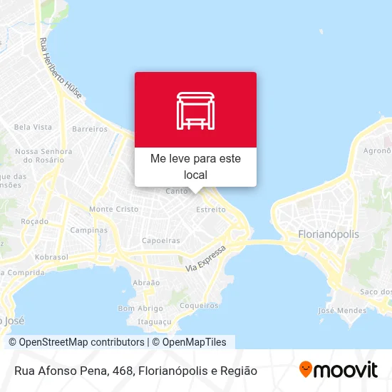 Rua Afonso Pena, 468 mapa