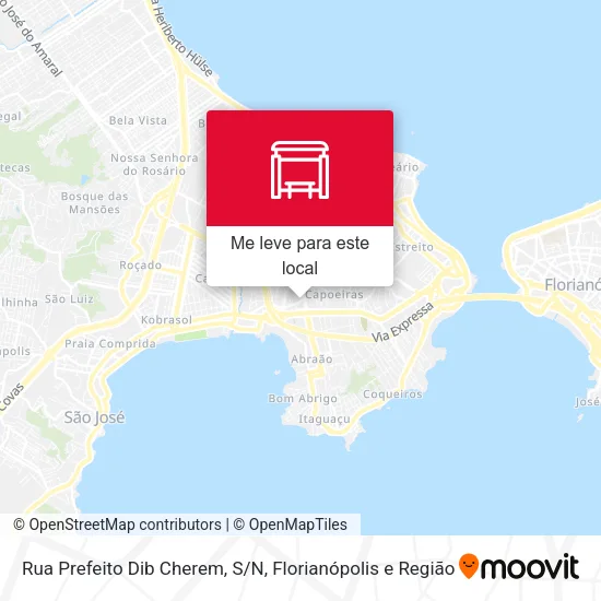 Rua Prefeito Dib Cherem, S/N mapa